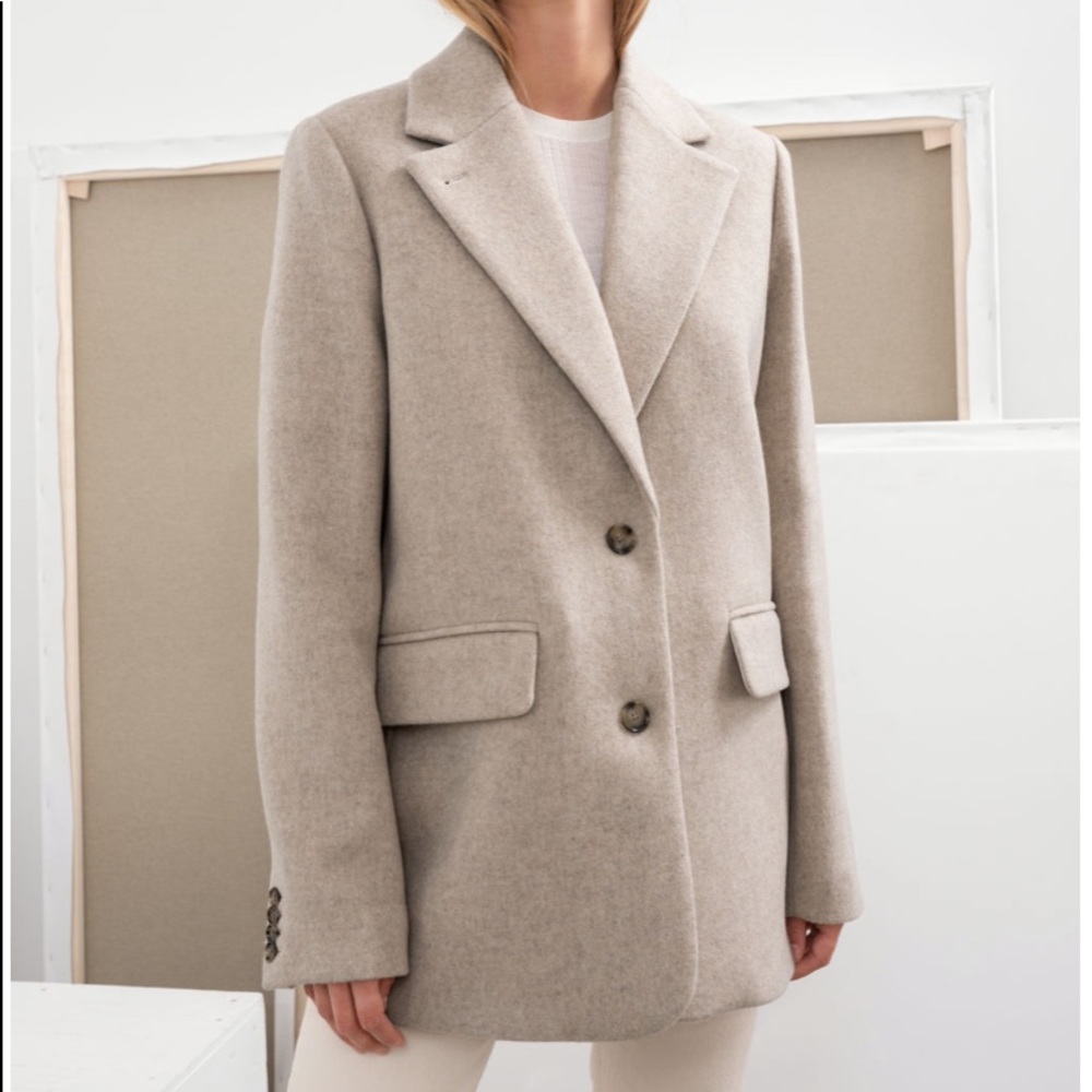 And Other Stories Beige Blazer